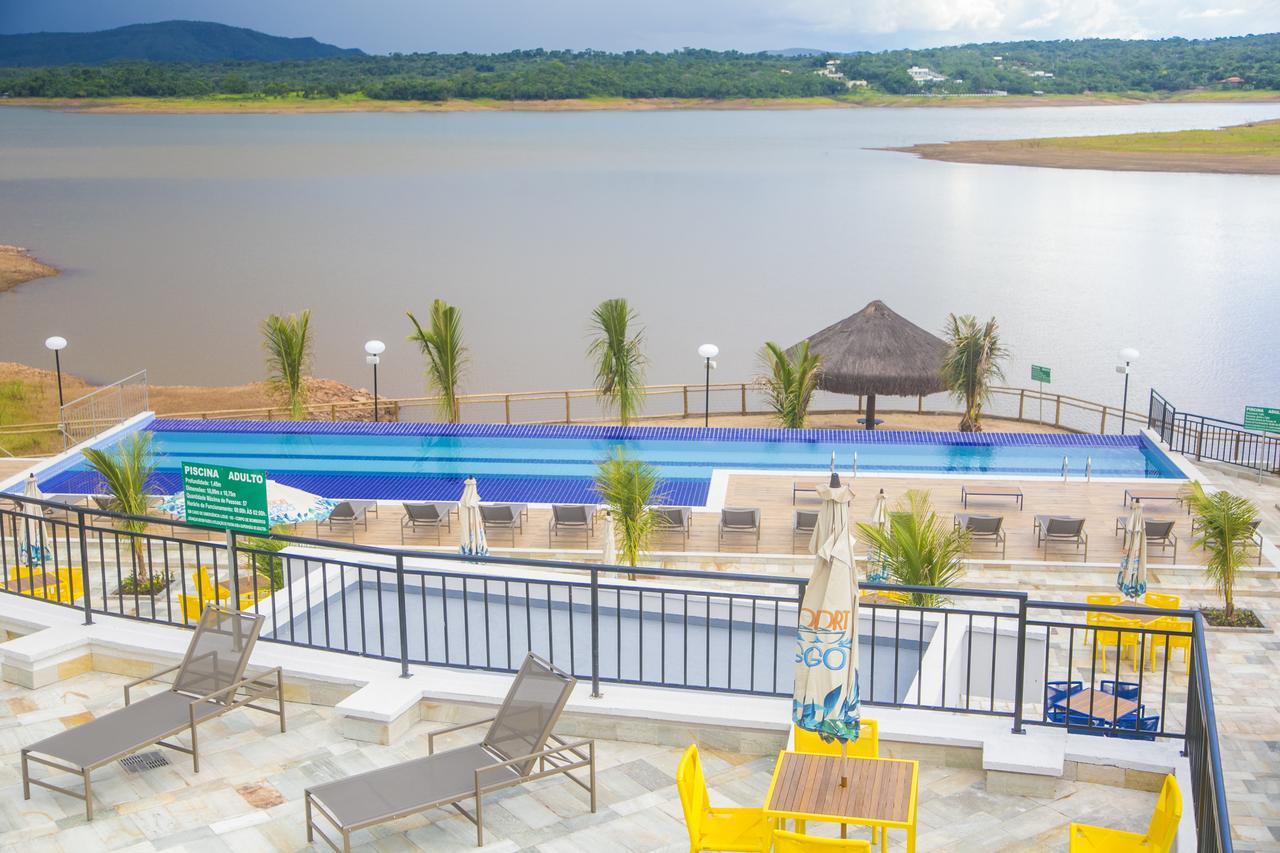 Apto Resort Do Lago Ate 8 Pessoas - Valor Promocional Caldas Novas Exteriör bild