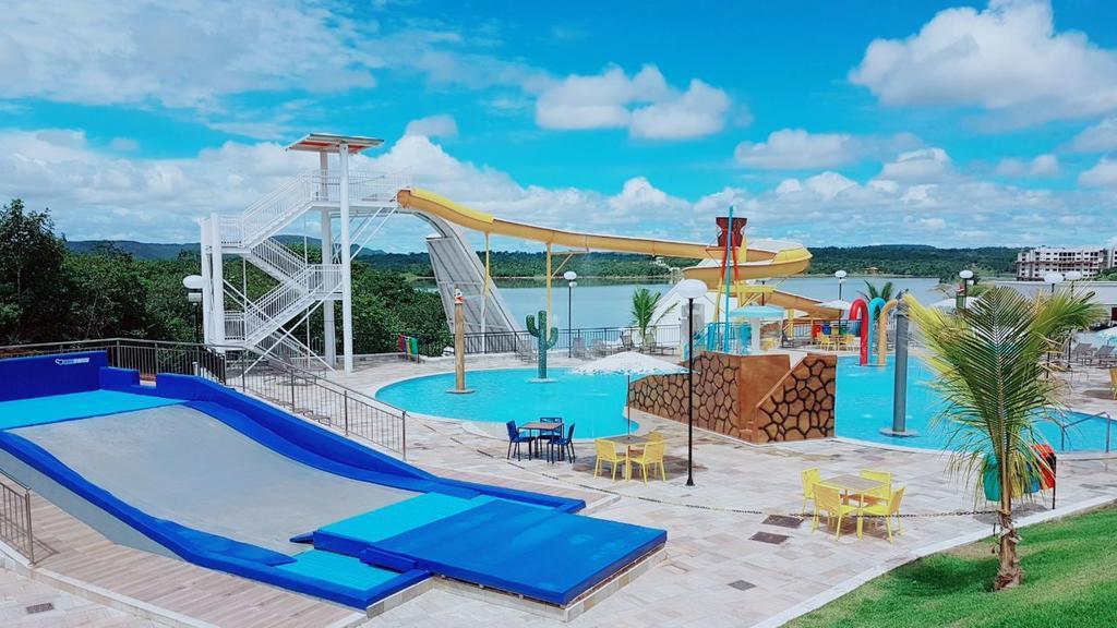 Apto Resort Do Lago Ate 8 Pessoas - Valor Promocional Caldas Novas Exteriör bild