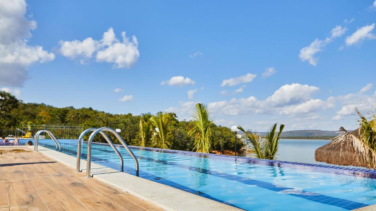 Apto Resort Do Lago Ate 8 Pessoas - Valor Promocional Caldas Novas Exteriör bild